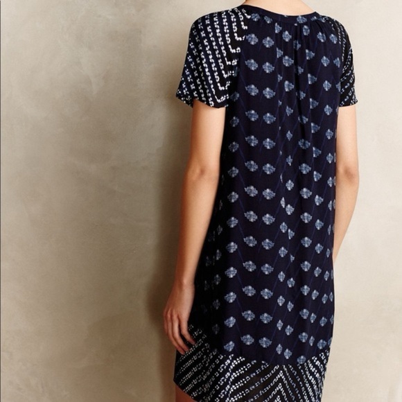 Anthropologie Velvet by Graham & Spencer Shibori Dress Size Small - Picture 2 of 8